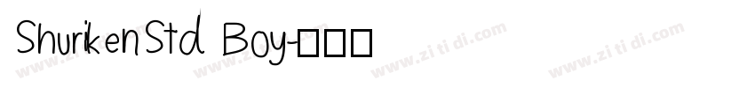 ShurikenStd Boy字体转换